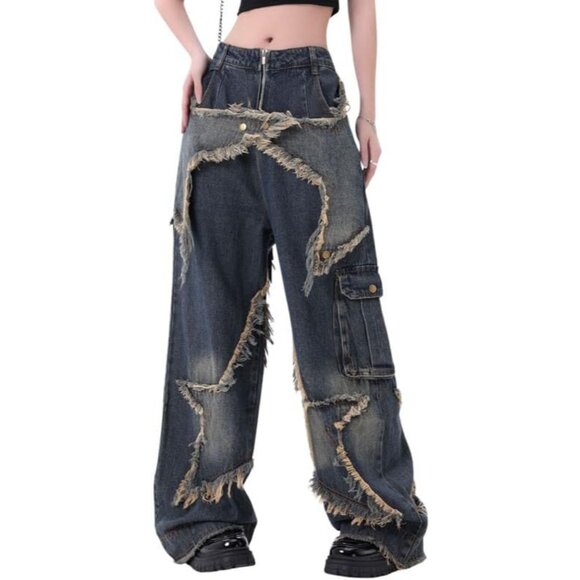 Denim - Vintage Aesthetic Y2K Baggy Jeans for Men & Women - High Rise and Soft Fit
